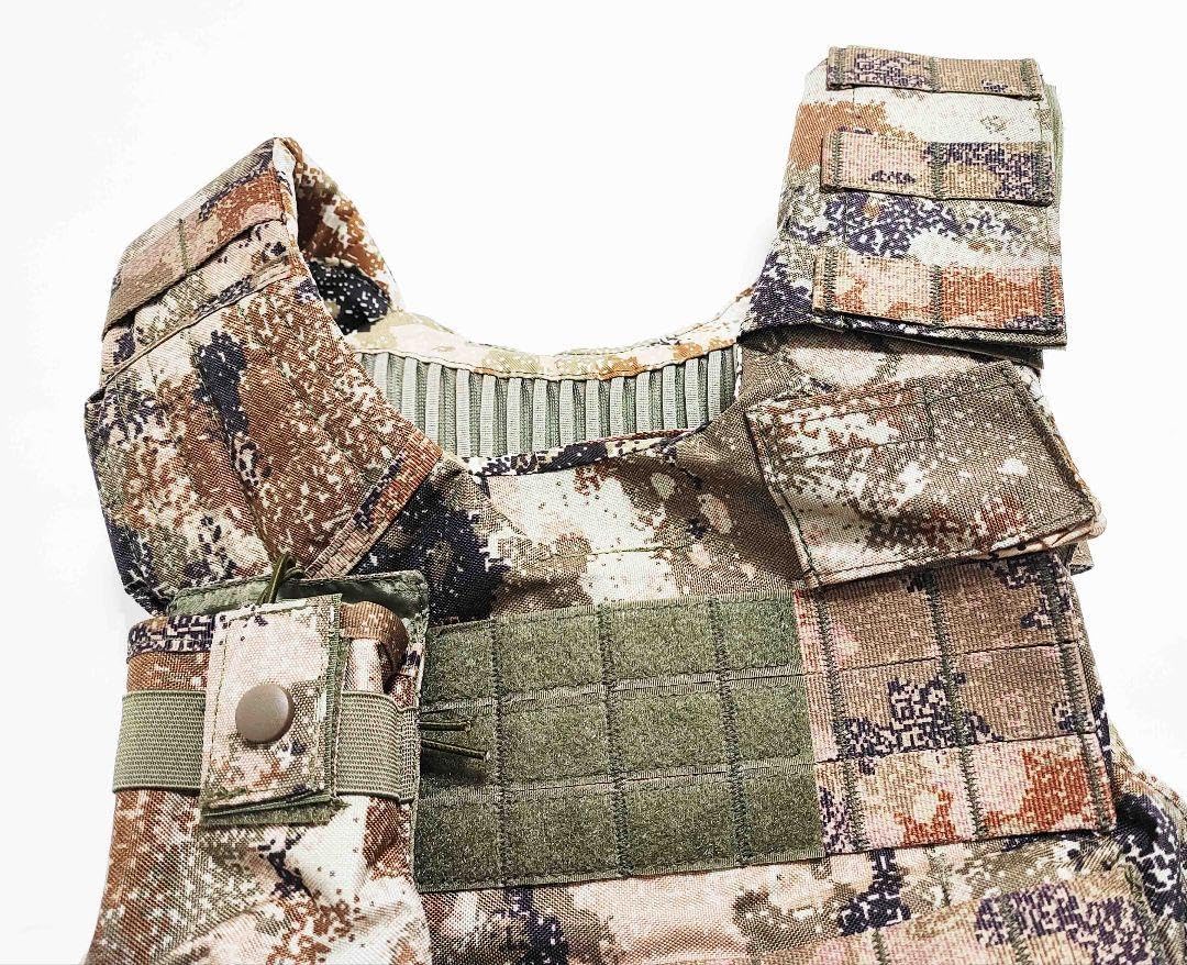 中国軍 中国人民解放軍 21式 星空荒漠迷彩 プレートキャリア 実物生地使用 中国軍 中国人民解放軍 21式 星空荒漠迷彩 プレートキャリア 実物生地